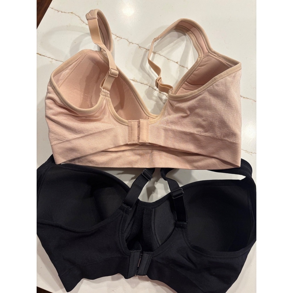 Felina 2 Pack Adaptive Cup Wire Free Bra Black Nude C6612 Small Womens - Picture 5 of 5